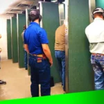 a class at the shooting range