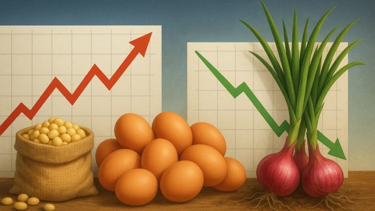 Harga Pangan Terbaru: Telur dan Kedelai Naik, Bawang Merah Turun | Ekonomi