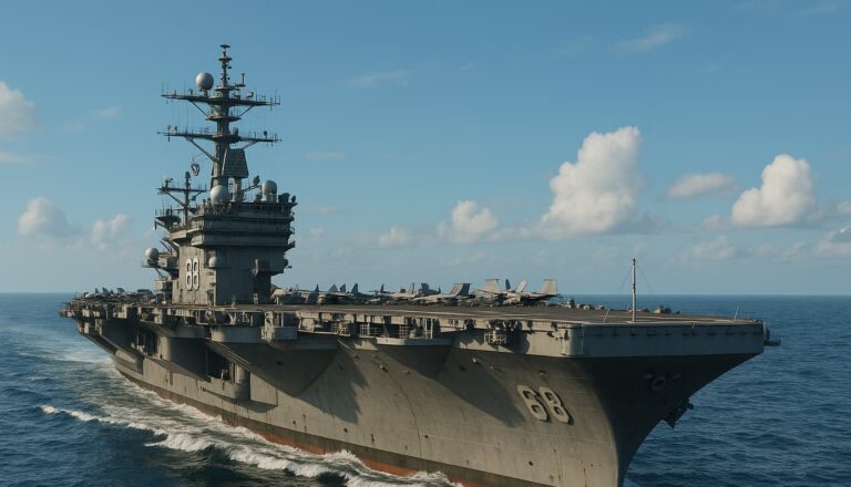Kapal Induk AS USS Nimitz Melintas Tanpa Sinyal di Perairan RI | Nasional