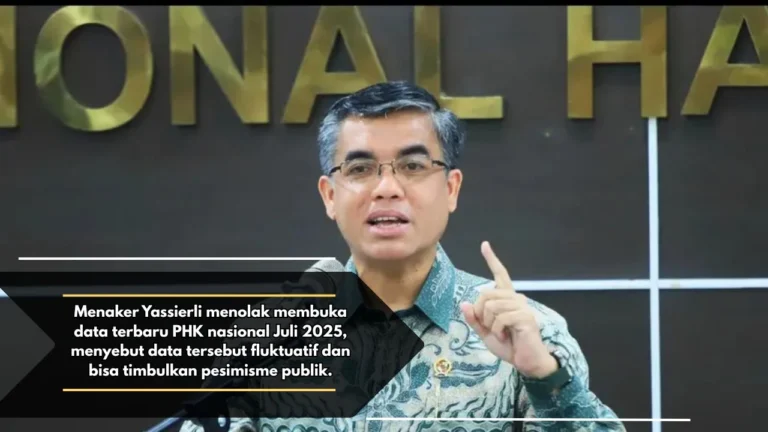 Menaker Yassierli Tolak Buka Data PHK Nasional Juli 2025