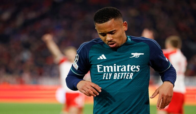 Gabriel Jesus Absen dari Tim Arsenal di Liga Champions