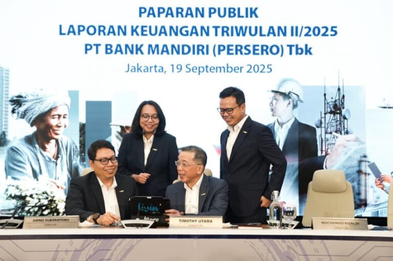 Laba Bersih Bank Mandiri Mencapai Rp24,5 Triliun di H1 2025