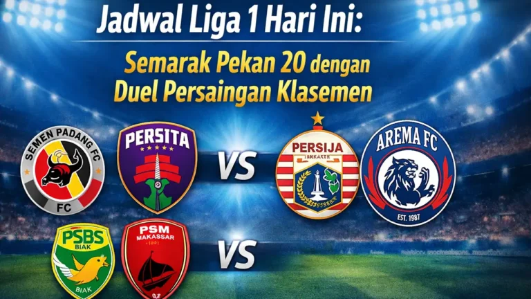 Jadwal Liga 1 Hari Ini: Semarak Pekan 20 dengan Duel Persaingan Klasemen