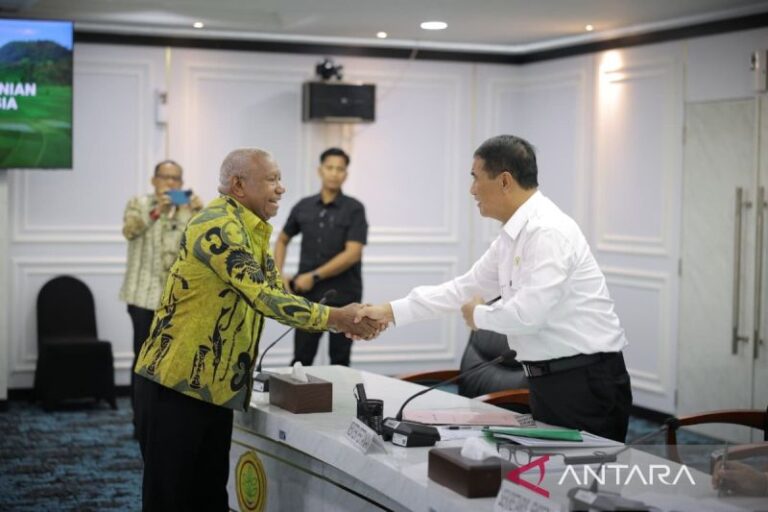 Gubernur Papua Barat dan Mentan Bahas Peningkatan Pangan