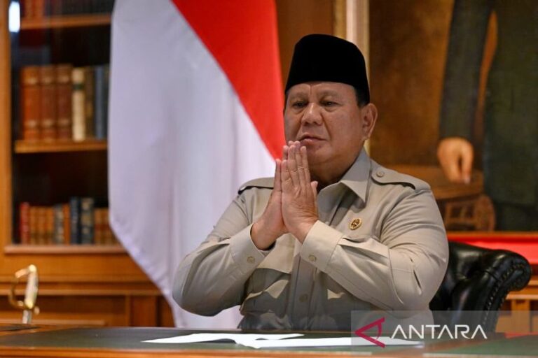 Presiden Prabowo Ucapkan Selamat Hari Raya Idulfitri 1447 H