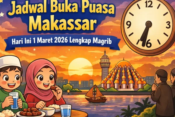 Jadwal Buka Puasa Makassar Hari Ini 1 Maret 2026 Lengkap Magrib | jadwal buka puasa makassar