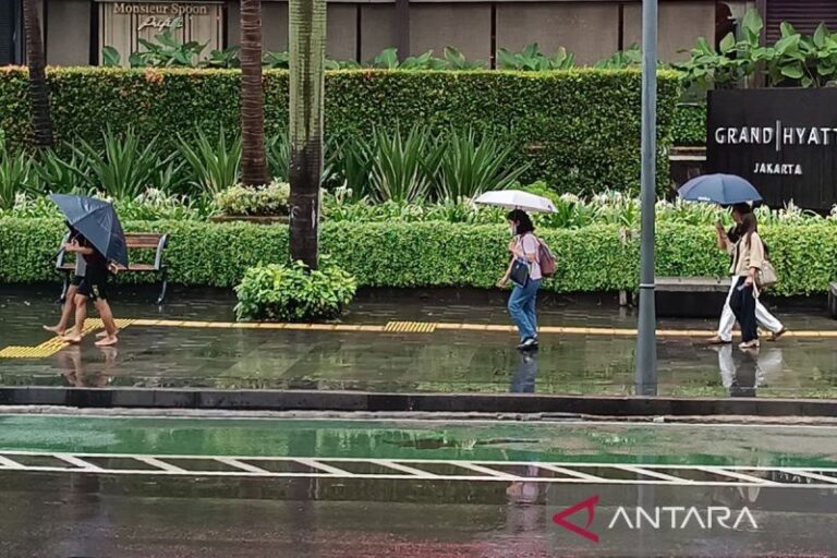 BMKG: Hujan Ringan Diprediksi Meningkat di Jakarta Rabu Sore
